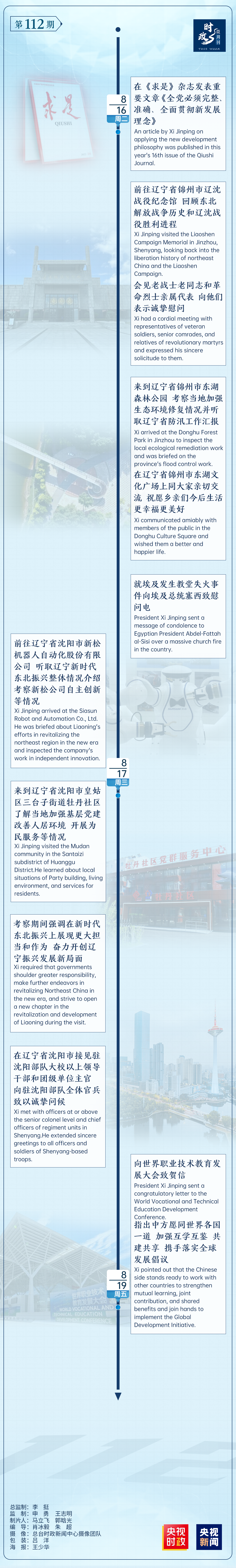 時政微周刊丨總書記的一周(8月15日—8月21日)