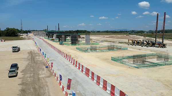 哥打巴魯車站施工現(xiàn)場。中國交通建設有限公司供圖