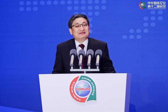 中國政府非洲事務(wù)特別代表劉豫錫在中非智庫論壇第十二屆會議開幕式上發(fā)表致辭。主辦方供圖