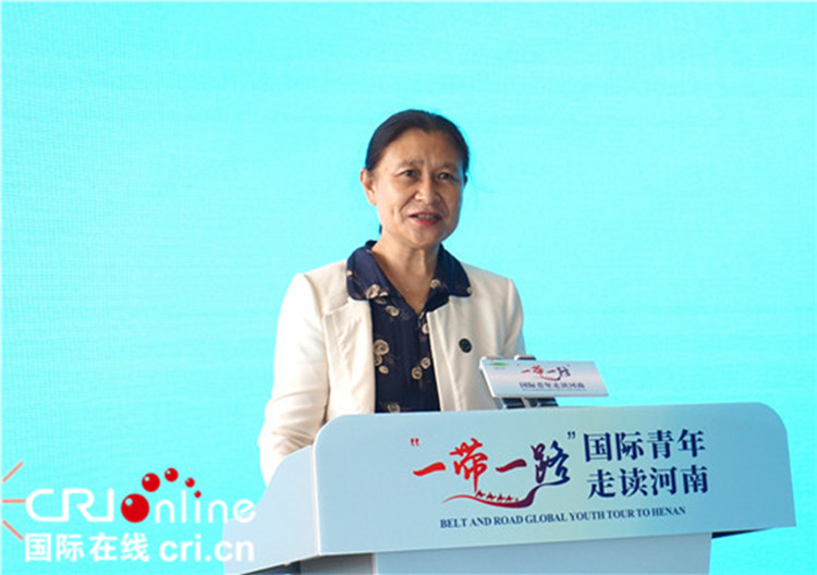 中國人民對(duì)外友好協(xié)會(huì)二級(jí)巡視員李冬梅致辭。賈親親 攝