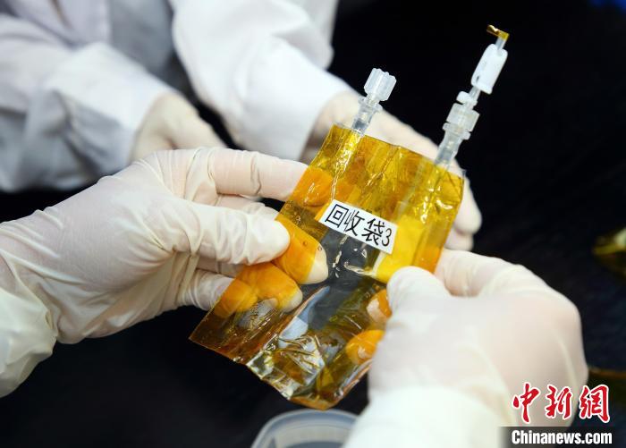 隨神舟十五號(hào)返回地面的空間科學(xué)實(shí)驗(yàn)樣品。　中科院空間應(yīng)用中心 供圖