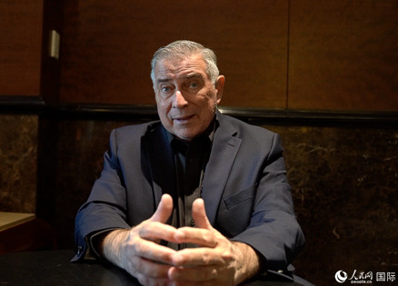 美中航空遺產(chǎn)基金會(huì)主席杰弗里·格林接受人民網(wǎng)專訪。 人民網(wǎng) 趙瞳攝