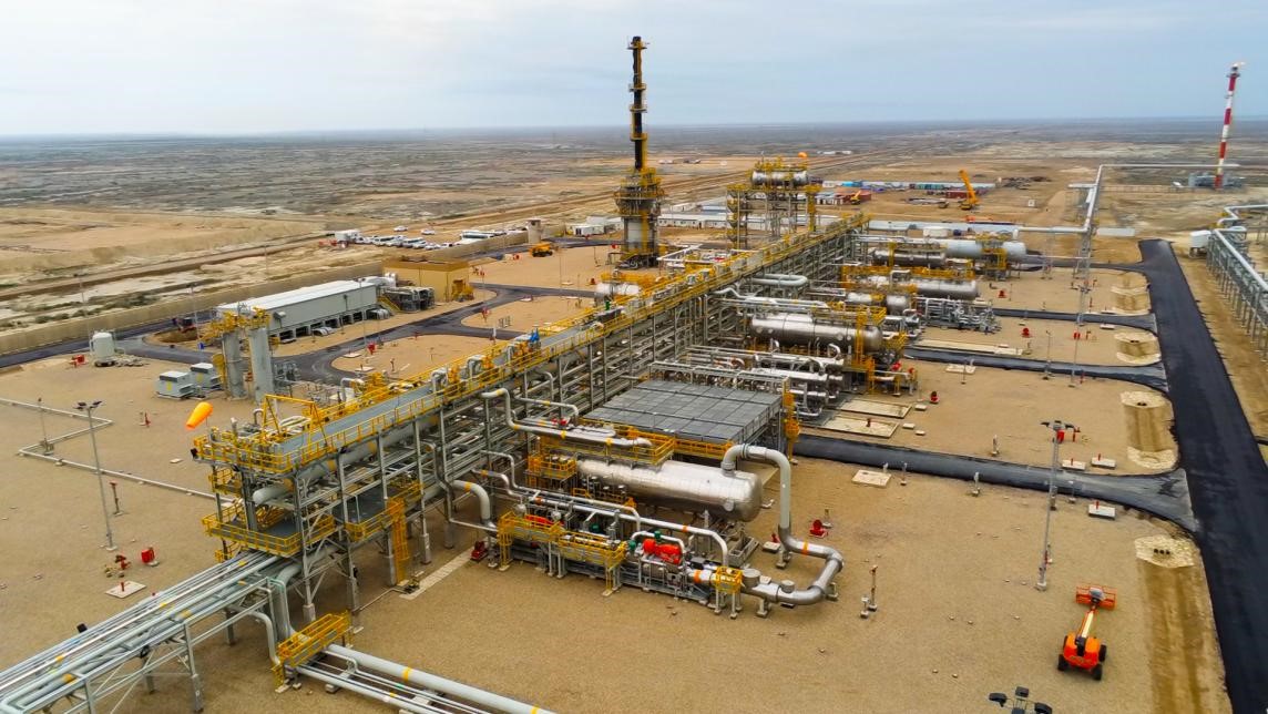 圖為西古爾納-1油田項目一景。中國石油（伊拉克）西古爾納公司供圖。