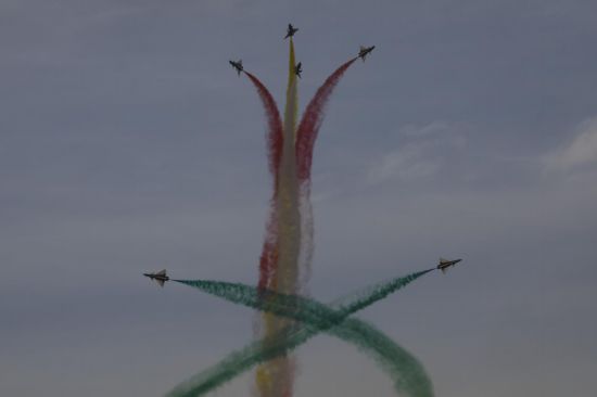 飛行表演現(xiàn)場。王曉東 攝