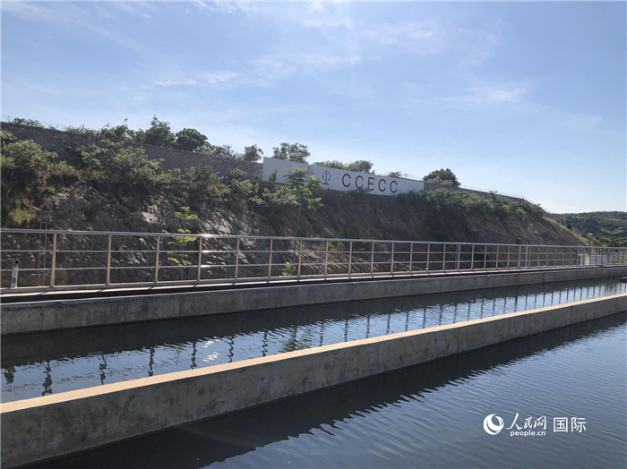 由中國土木工程（贊比亞）有限公司承建的卡夫河供水項(xiàng)目。人民網(wǎng)記者 黃培昭攝