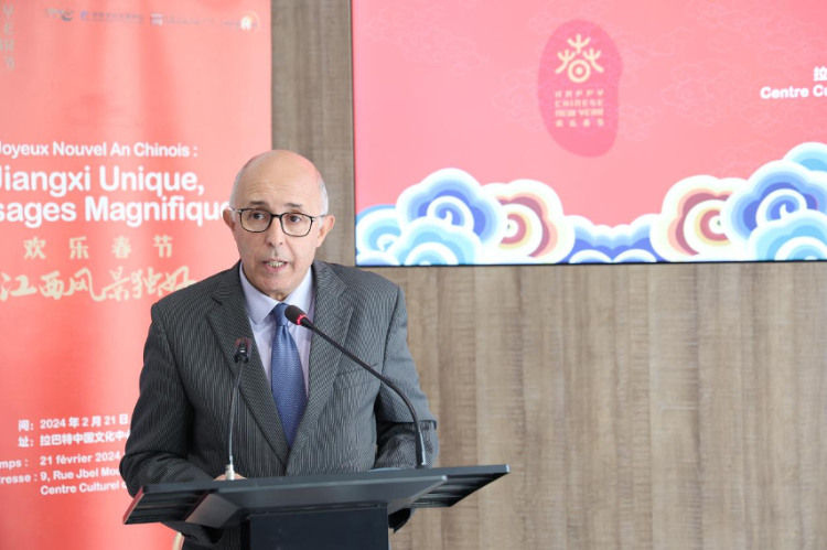 拉巴特文化藝術(shù)遺產(chǎn)復(fù)興協(xié)會主席德里希致辭。霍晶攝