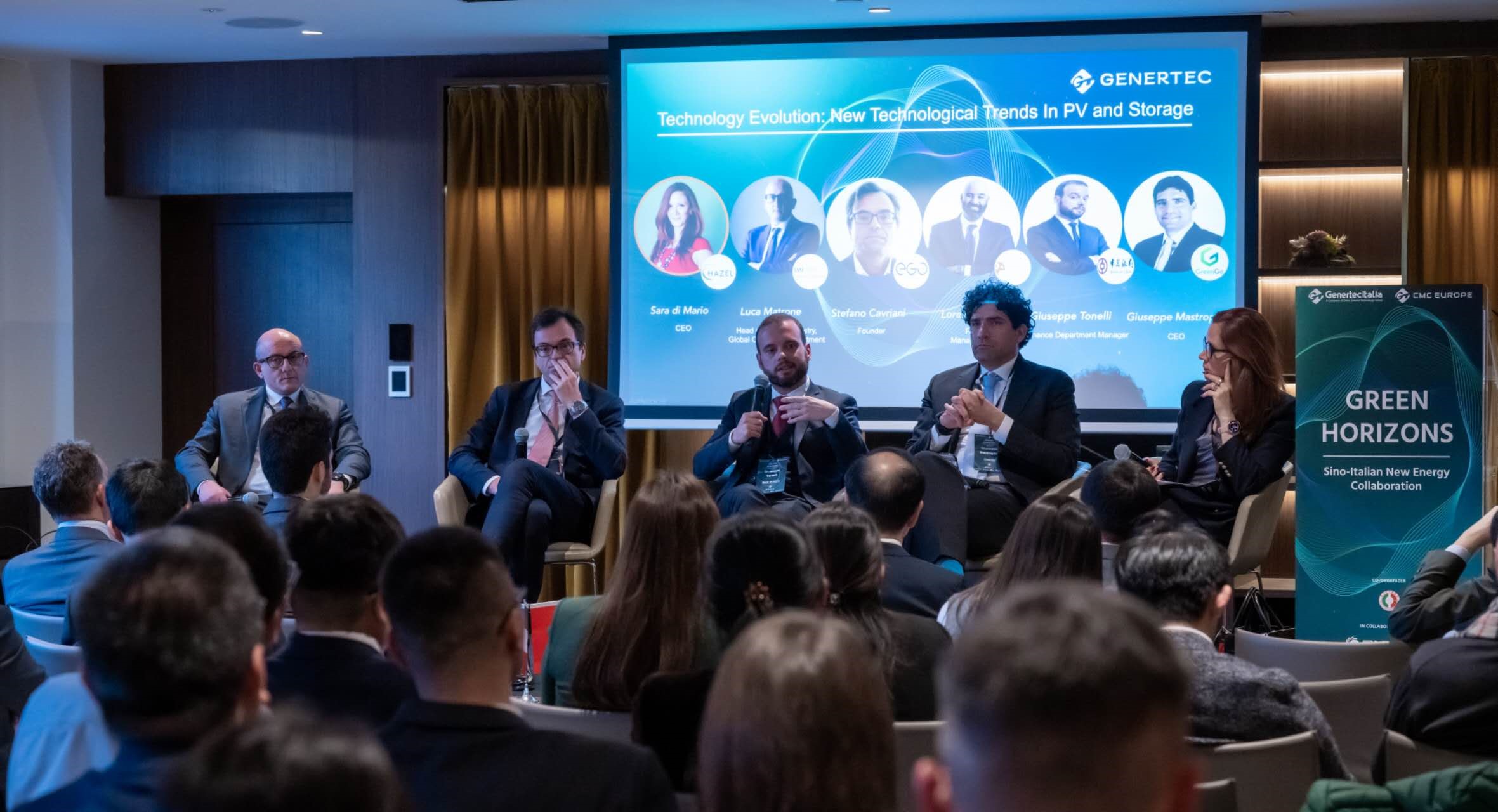 意大利企業(yè)負(fù)責(zé)人及行業(yè)專家介紹新能源領(lǐng)域發(fā)展經(jīng)驗(yàn)。主辦方供圖