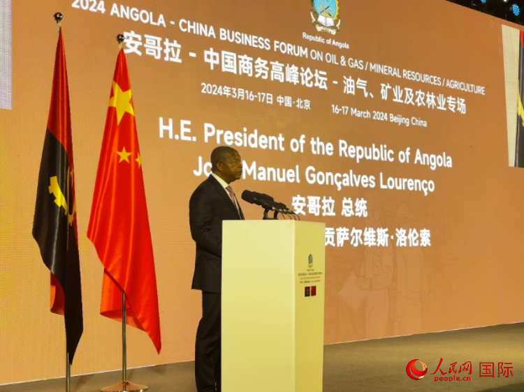 安哥拉總統(tǒng)若昂·曼努埃爾·貢薩爾維斯·洛倫索。人民網(wǎng)記者 張榮攝