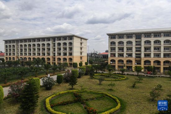 這是2024年2月16日在埃塞俄比亞杜凱姆市拍攝的東方工業(yè)園。 新華社記者 李亞輝 攝