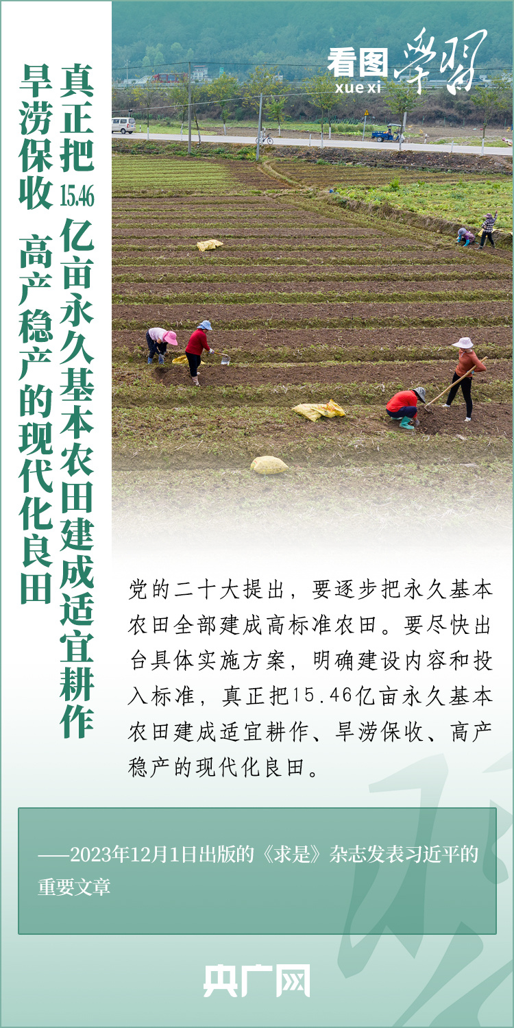 看圖學習丨推廣良田、良種、良法、良機 給農業(yè)現(xiàn)代化插上科技的翅膀