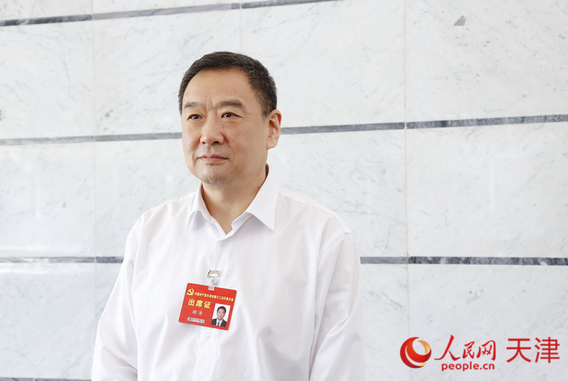 天津市第十二次黨代會代表、天津市政府副秘書長、市衛(wèi)生健康委黨委副書記、主任顧清 人民網(wǎng) 孫翼飛攝