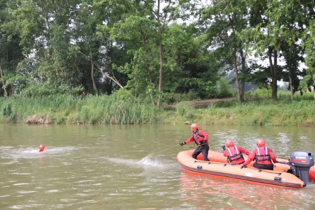 演習(xí)現(xiàn)場(chǎng)。四川省應(yīng)急管理廳供圖