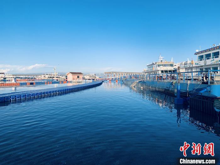 圖為青海湖一角。(資料圖) 張傲 攝