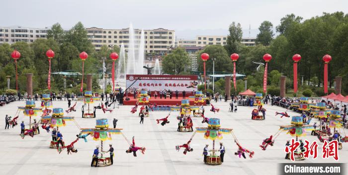 圖為青海省海東市非遺展示。(資料圖) 海東市文體旅游廣電局 供圖