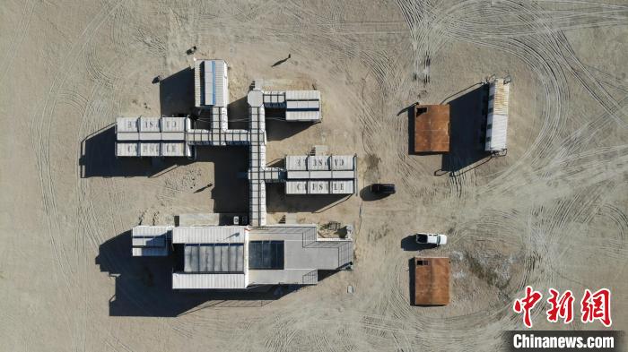 圖為無人機航拍火星營地?！O睿 攝