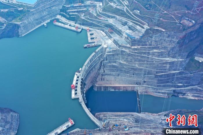 圖為白鶴灘水電站。　水電四局供圖