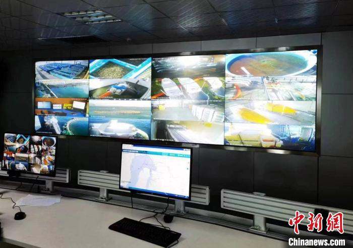 資料圖為生產(chǎn)平臺實時監(jiān)控視頻實現(xiàn)高速率、低時延回傳?！∏嗪Ｒ苿雍Ｄ戏止竟﹫D