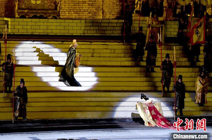 3月17日，西藏拉薩，《文成公主》大型史詩(shī)劇演出現(xiàn)場(chǎng)?！±盍?攝