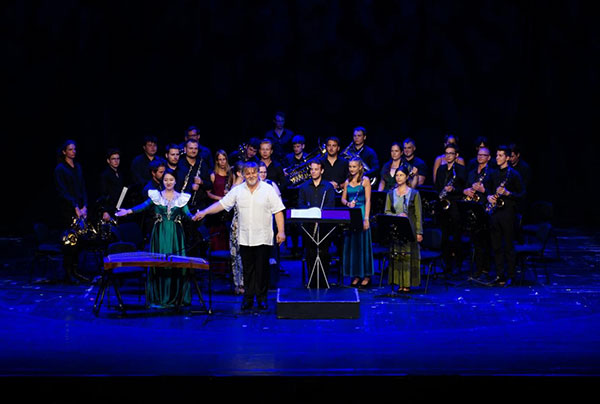 2024匈牙利青少年國際音樂會(huì)節(jié)目《茉莉花》表演舞臺現(xiàn)場。兒促會(huì)藝教委供圖