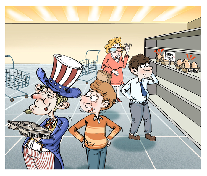 漫畫作者：譚希光（人民網(wǎng)版權(quán)圖片，未經(jīng)授權(quán)請勿轉(zhuǎn)載。）