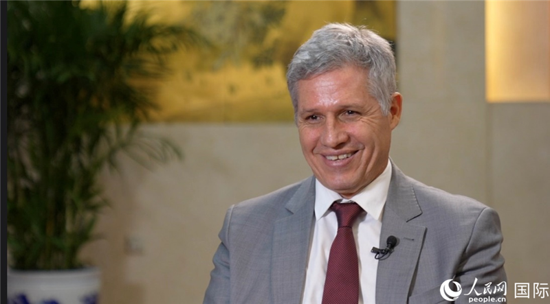 巴西農(nóng)村發(fā)展部部長(zhǎng)特謝拉。 人民網(wǎng)記者 張榮攝