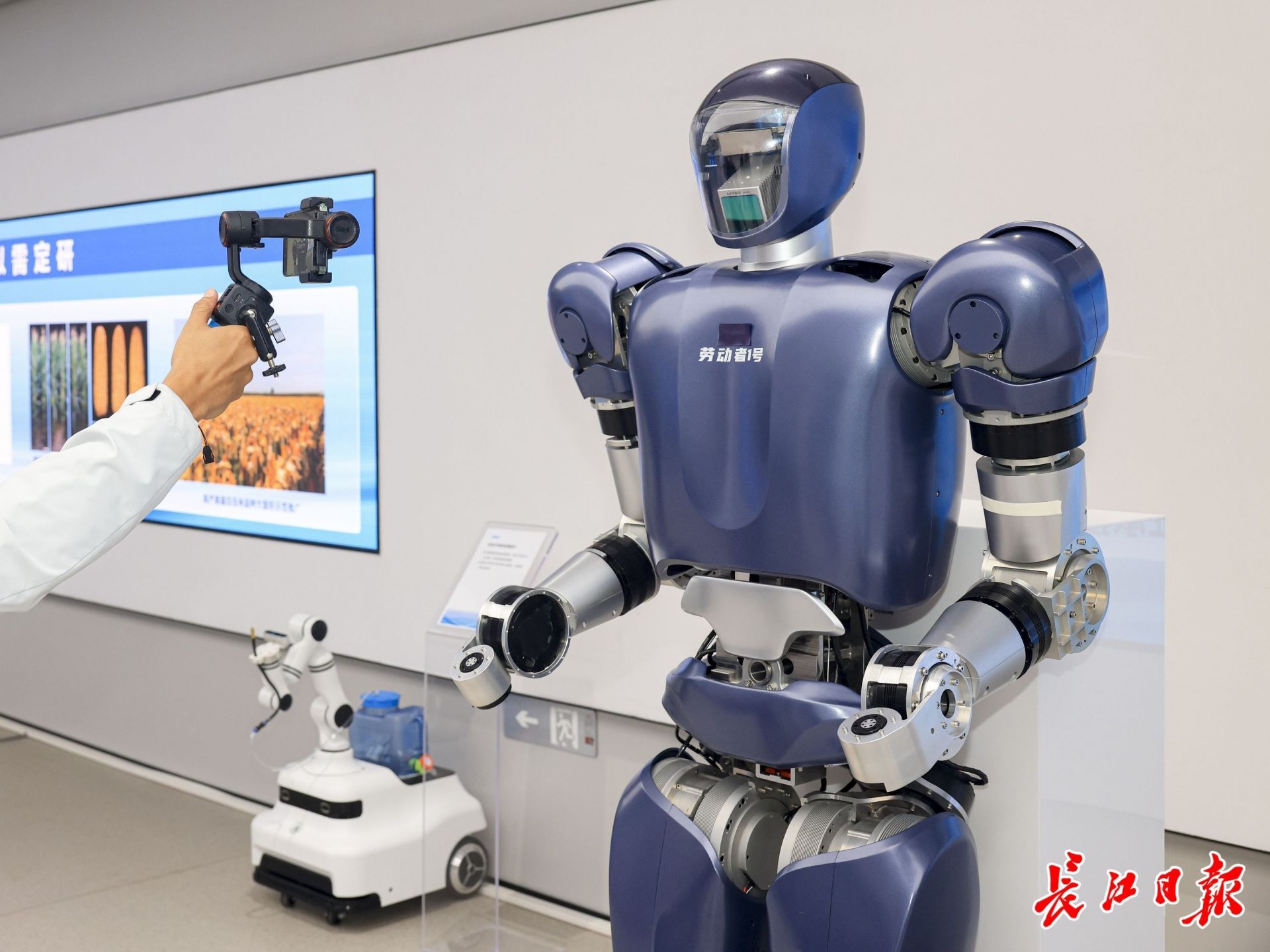 格藍若人形機器人。長江日報記者胡冬冬 攝