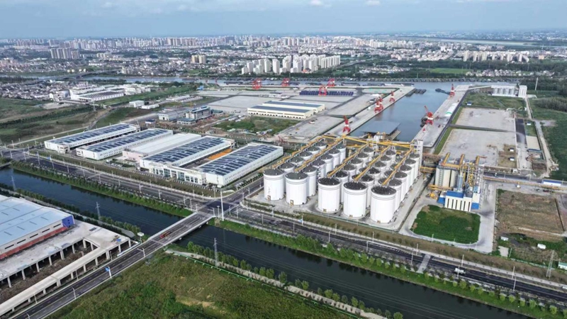 航拍黃碼港產(chǎn)業(yè)園。蔣童攝