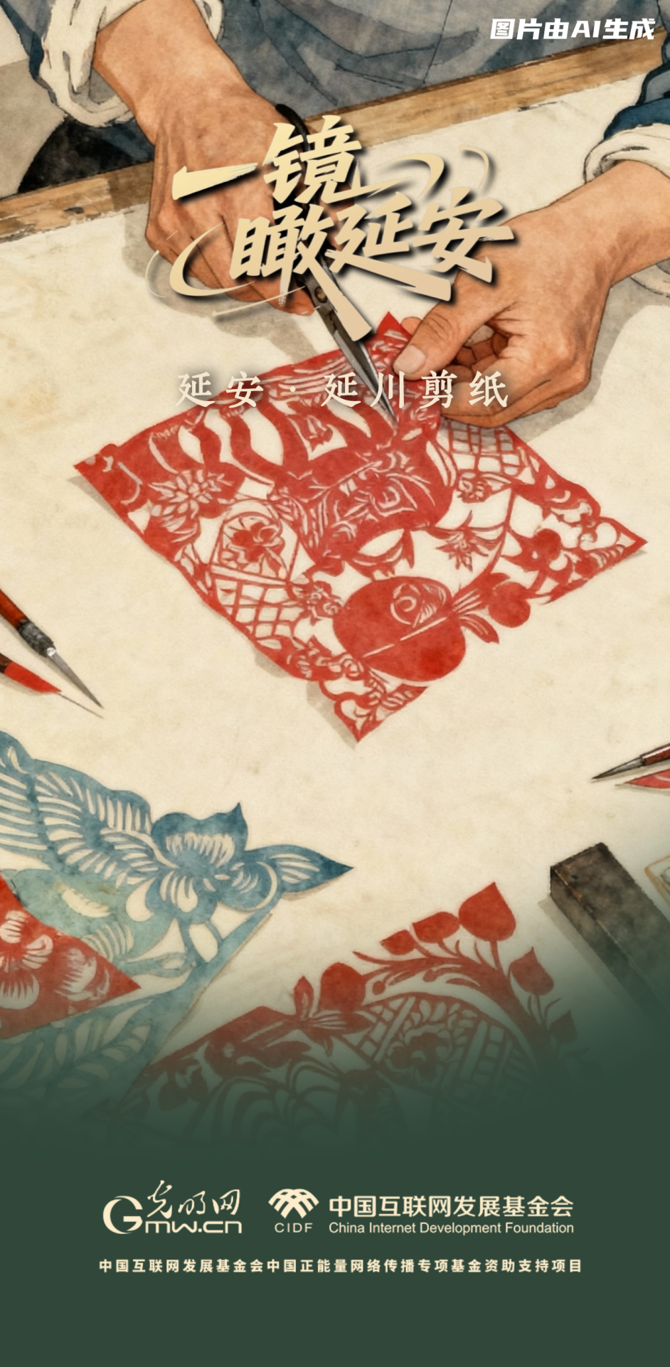 【一鏡瞰延安·AI海報(bào)】跟著這些非遺文化，感受老區(qū)風(fēng)土人情