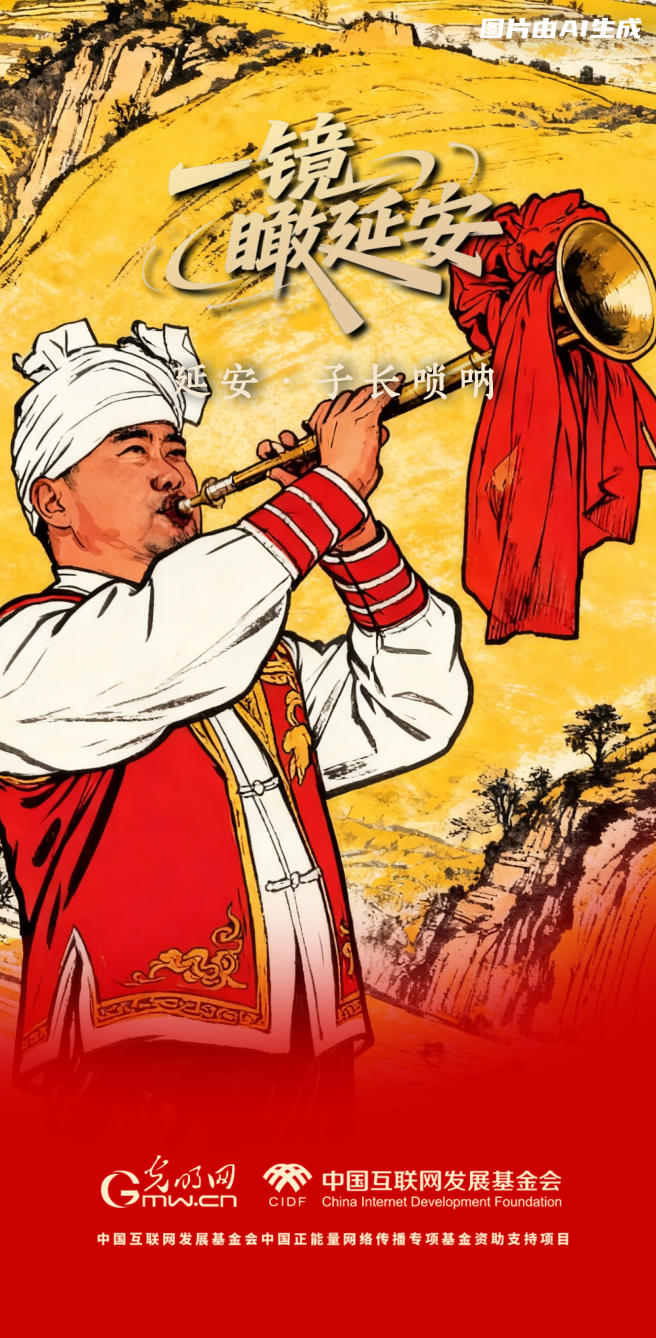 【一鏡瞰延安·AI海報(bào)】跟著這些非遺文化，感受老區(qū)風(fēng)土人情