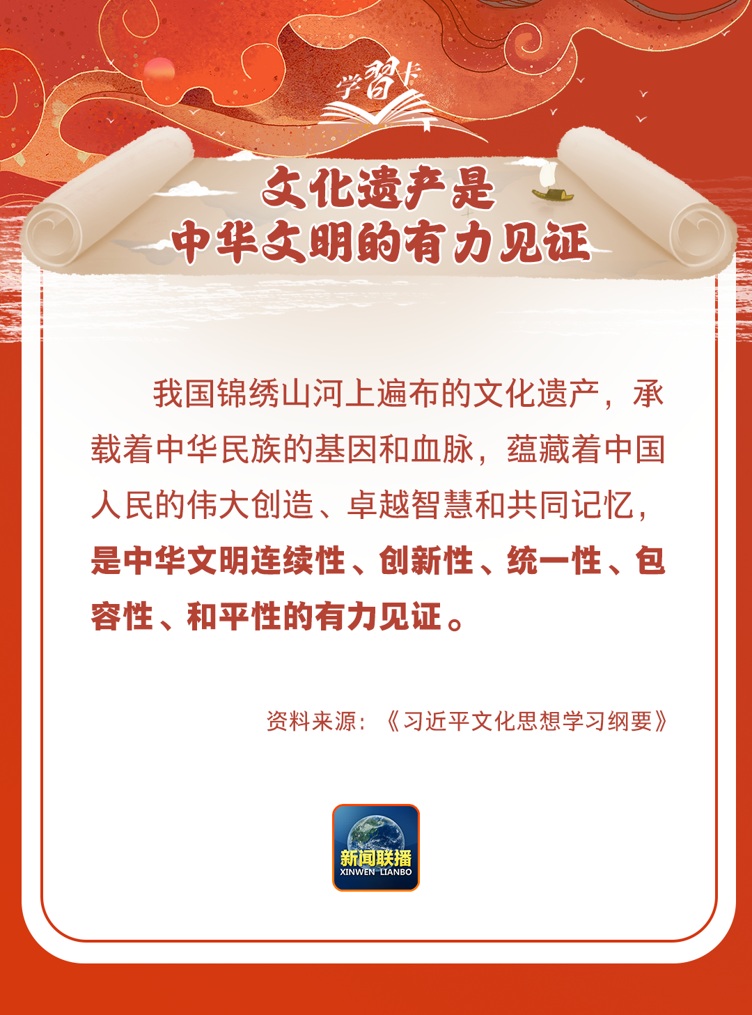 學(xué)習(xí)卡丨守護(hù)好中華民族的文化瑰寶！