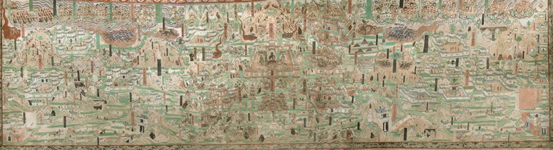 莫高窟第61窟五臺山圖。