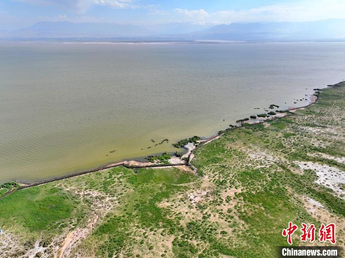 圖為航拍都蘭湖國(guó)家濕地公園?！∑钤鲚?攝