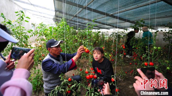 圖為群培(左)為青年職工進行技術指導?！垈?攝