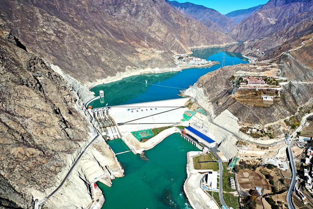 蘇洼龍水電站全景。吳雛音 攝