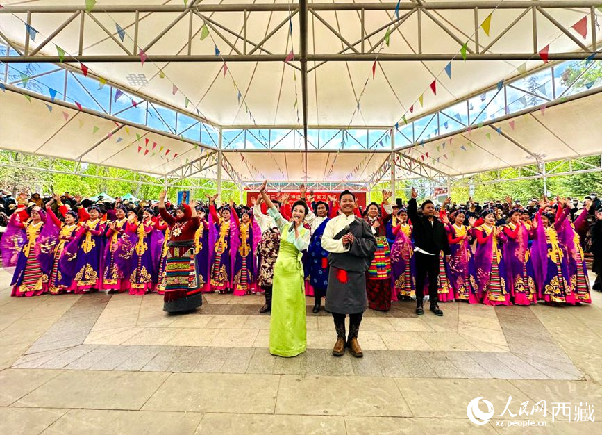 演出活動結(jié)束。人民網(wǎng) 次仁羅布攝