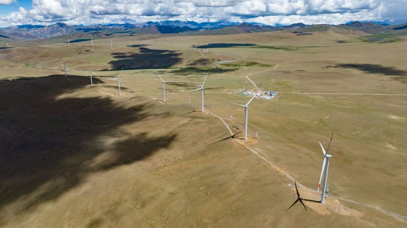 西藏措美哲古風(fēng)電場。受訪者供圖