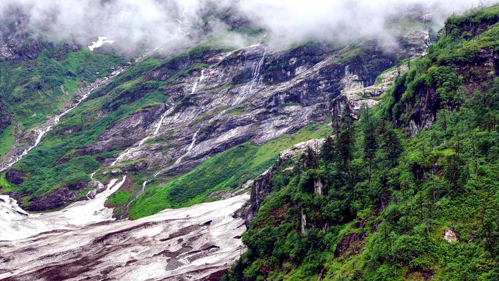 磅礴的河流滋養(yǎng)著山間草木。張澤坤攝