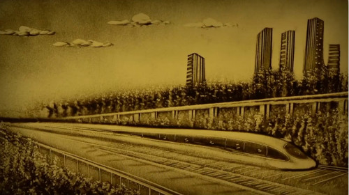 【沙畫(huà)】改革開(kāi)放，讓夢(mèng)想觸手可及