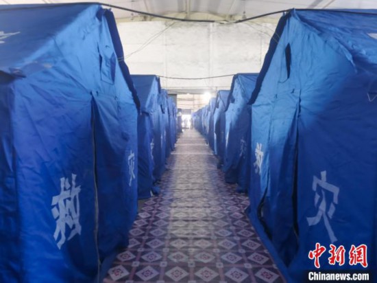 那曲火車站集中健康監(jiān)測點。　中國鐵路青藏集團有限公司拉薩車務段 供圖