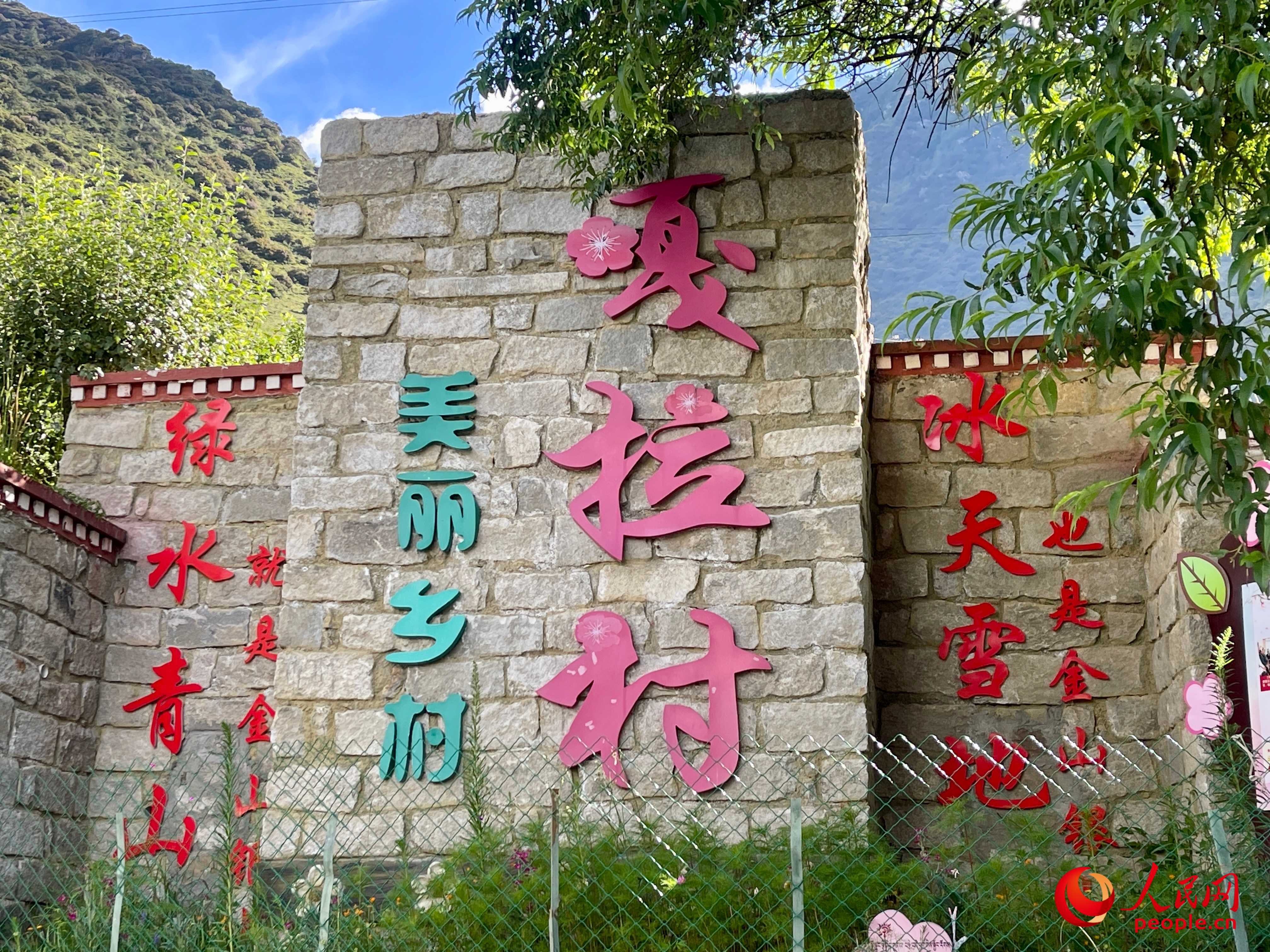 林芝鎮(zhèn)嘎拉村。人民網(wǎng) 周靜圓攝