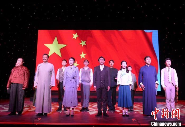 舞臺(tái)劇《田漢眼中的中國(guó)》。　長(zhǎng)沙縣委宣傳部供圖